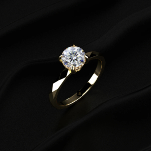 Bague de fiançailles solitaire en diamant rond brillant cultivé en laboratoire, certifié IGI, couleur D à F, 1 carat, or jaune, blanc ou rose - Product Image 5