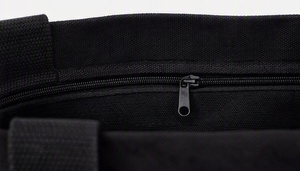 Bolsa de Mano de Lona de Algodón Ecológica y Moderna con Logotipo Personalizado y Patrón de Letras, con Cierre de Cremallera, para Compras, Viajes, Escuela - Product Image 5