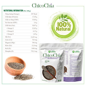 Graines de chia brutes du Vietnam cultivées avec des pratiques agricoles biologiques Superfood naturel pour le bien-être approvisionnement en vrac riche en fibres et en oméga 3 - Product Image 4