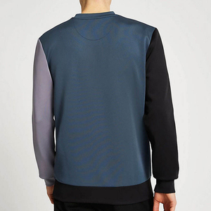 Fabricants de vêtements, impression de logo streetwear personnalisé, sweat-shirt à col rond rayé en tricot, 400 g/m², pull-over - Product Image 2
