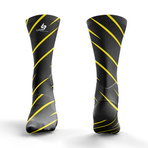 Men's Custom Crew Socks Anti <b>Slip</b> Quick Dry Anti Bacterial Digital Printed Cuff Logo Cotton Knitted Eco Friendly Sports Socks - Product Image 1