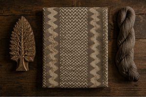 Tissu imprimé en chevron aux tons terreux, vente en gros, textile en coton texturé à motif zigzag pour ameublement, coussins et décoration intérieure - Product Image 1