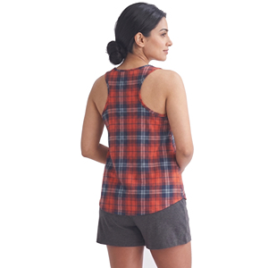 เสื้อกล้ามให้นมบุตรลายสก็อต คอวี แขนกุด สำหรับคุณแม่ตั้งครรภ์และให้นมบุตร - Product Image 2