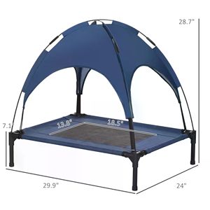 Cuccia Rinfrescante XL per Cani e Gatti, in Memory Foam e Feltro Resistente con Motivo a Righe, Traspirante, Morbida e Lavabile, Ideale per l'Ufficio - Product Image 2