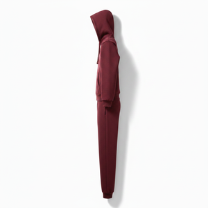 Ensemble sweat à capuche et pantalon en molleton de coton pur, décontracté, respirant, design simple, pour homme et femme - Product Image 3