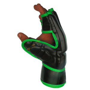 Wrist <b>Strap</b> Moisture Wicking Black And Green Color Comfortable Premium Quality New Adult Wear MMA Gloves - Product Image 1