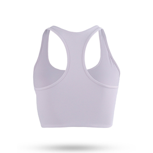 Soutien-gorge de sport sans coutures pour femme, dos nageur, col ras du cou, maintien moyen, couleur unie, en Spandex et Polyester, idéal pour l'entraînement - Product Image 2