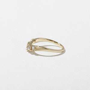 แหวนเพชรแบบซ้อนได้ รูปทรงโค้งหลากหลาย ผลิตในห้องปฏิบัติการ ทองคำแท้ 14K 18K ดีไซน์เรียบหรู สำหรับใช้ในชีวิตประจำวัน หรือเป็นแหวนแต่งงาน ขายส่ง - Product Image 4