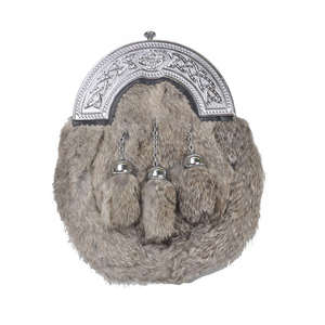 Nuevo Sporran de Piel de Conejo Personalizado 2022, Hecho Profesionalmente con Logotipo y Diseño en Tela Pegada en la Parte Delantera - Product Image 2