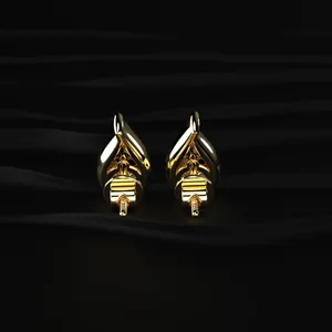 VVS-VS Clarity Round Cut Diamond <b>Teardrop</b> <b>Stud</b> <b>Earrings</b> Diamond Accessories for Women Indian Style Diamond <b>Earrings</b> with IGI - Product Image 3