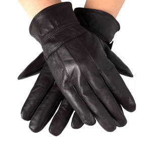 Guantes de Conducción de Piel de Oveja para Invierno, con Pantalla Táctil, Transpirables, para Hombre, Uso en Exteriores, Venta al Por Mayor - Product Image 1