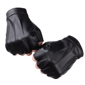 Gants de sport en PU sans doigts, longueur poignet, respirants, non doublés, pour le cyclisme printemps-été - Product Image 1