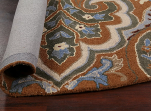 พรมขนสัตว์ทอมือหลากสีทรงกลม คุณภาพสูง ทำด้วยมือ เป็นมิตรกับสิ่งแวดล้อม กันลื่น สำหรับห้องนั่งเล่น เด็ก โรงแรม สำนักงาน - Product Image 4