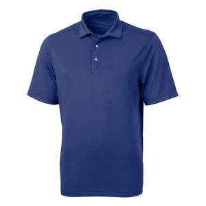 T-shirt de golf pour homme, best-seller, à séchage rapide, en polyester/coton tricoté, style anglais, personnalisable, couleur unie, manches courtes - Product Image 1