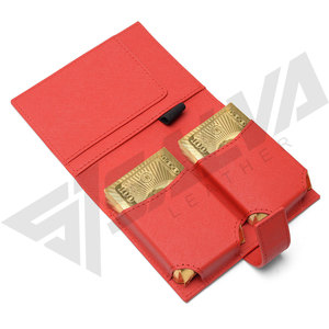 Porte-cartes personnalisé en cuir véritable, porte-cartes de poker, étui pour jeu de cartes, étui pour cartes à jouer, SALVA LEATHER - Product Image 5