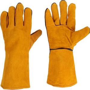 Guantes de Seguridad de Cuero Transpirable Vintage al por Mayor para Uso Industrial en Exteriores, Guantes de Soldadura - Product Image 4