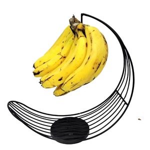 Delicate Modern Fruit Stand Storage <b>Basket</b> Beautiful Artassign Impex Metal <b>Wire</b> Banana Holder Circle Shape - Product Image 3