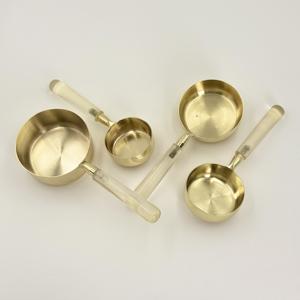 Juego de tazas medidoras de acero inoxidable duradero para hornear, cocinar y uso en la cocina con construcción resistente y de larga duración. - Product Image 4