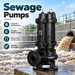 Cutting Slurry <b>Pump</b> High Power Submersible Fecal Sewage <b>Suction</b> Drainage <b>Pump</b> for Septic Tank Rural Toilet Sewage Treatment - Product Image 5