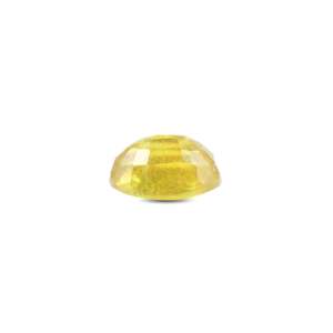 Loose 4.85 Carat Handcrafted Yellow Sapphire Gemstone-VVS1 Clarity Faceted Mixed Cut 6x7mm for Fine Jewelry - Product Image 3