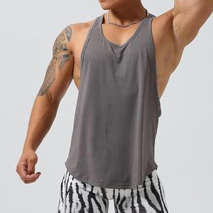Custom Men’s Sleeveless <b>Workout</b> <b>Tank</b> <b>Top</b> Breathable Lightweight Quick Dry Fabric Gym Fitness Running Training Athletic - Product Image 1
