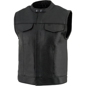 Chaleco de Cuero Genuino Samroz Sports para Hombre, Cuello en V, Cierre de Cremallera, Transpirable, de Secado Rápido, Ajuste Personalizado, Ropa Exterior Casual de Invierno - Product Image 3