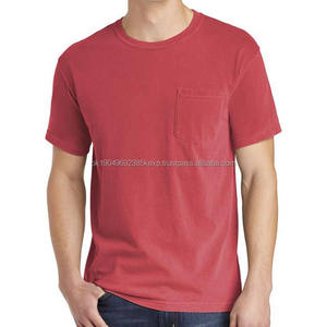 OEM Custom Made <b>Men's</b> Clothing <b>T</b> <b>Shirts</b> With Chest Pocket Solid Pattern Custom Color Cotton Polyester <b>Summer</b> <b>Men</b> <b>T</b> <b>Shirts</b> - Product Image 4