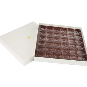 Custom Eco-Friendly Handmade Luxury Gift Packaging <b>Box</b> Chocolate Personalized Paper Base Transparent <b>Plastic</b> Lining Tray Cold - Product Image 5
