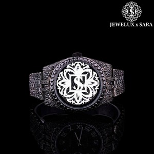 Indian Manufacture Elegant Design Gold Diamond <b>Watch</b> Winding Mechanism and Stunning Sparkling Diamonds for Worldwide Supply - Product Image 1