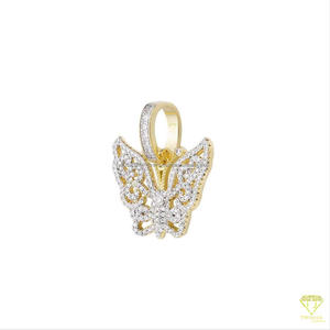 Elegante Collar de Mariposa con Diamante Moissanite VVS en Plata de Ley 925, Joyería de Moda - Product Image 2