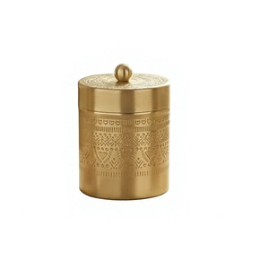 Pure Brass Kitchen Storage Jar with Lid Handmade Airtight Brass <b>Container</b> for Spices Dry Fruits Tea Coffee Kitchen Storage - Product Image 1