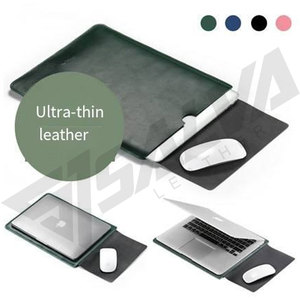 Funda Moderna para Portátil de Microfibra de Cuero, 13-15 Pulgadas, Color Sólido, Cierre de Cremallera Resistente, Unisex, Uso Diario - Product Image 5