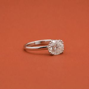 Iced Out S925 Silver <b>Moissanite</b> <b>Oval</b> Solitaire Diamond Hidden Halo Proposal <b>Engagement</b> <b>Ring</b> For Her - Product Image 2