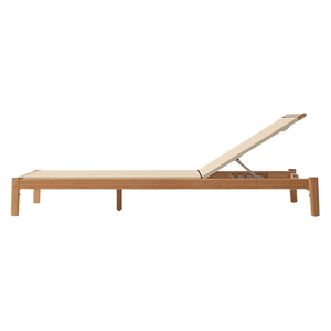 Hot Sale Hotel Casa Real Premium Outdoor Sun Lounger Modern Minimalist Solid teak Wood Frame <b>Sunbed</b> Adjustable Reclining - Product Image 2