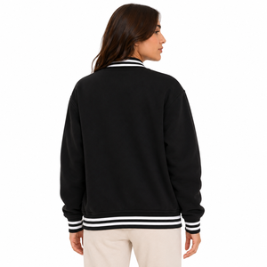 trendy woman <b>varsity</b> <b>jacket</b> featuring a classic sporty look comfortable fit and premium feel for casual wear and street style ou - Product Image 3