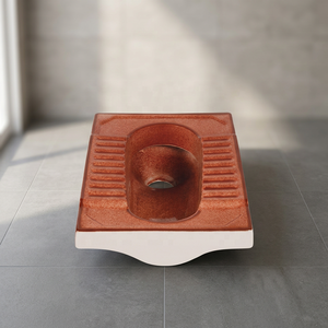 Golden Brown <b>Ceramic</b> Squatting <b>Pan</b> Toilet Washdown WC Sanitary Ware Wholesale Cheap Price For Bathroom Export Quality - Product Image 1
