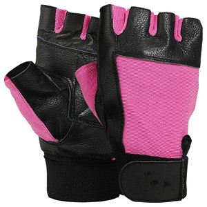 Guantes de Gimnasio para Mujer, Guantes de Cuero para Entrenamiento Físico, Levantamiento de Pesas, con Aberturas para los Dedos, Talla Personalizada, Alta Calidad - Product Image 2