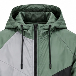 Windbreaker <b>Jacket</b> for <b>Men</b> <b>Lightweight</b> Outdoor Sports Water Resistant Full Zip Hooded Activewear Custom <b>Jacket</b> Bulk Manufacturer - Product Image 5