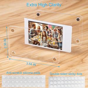 Custom Size Oem Odm <b>Strong</b> Magnetic Material Picture Holder Fridge <b>Magnet</b> Acrylic Photo Display Frame - Product Image 3
