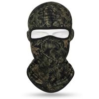 Pasamontañas Táctico Color Verde Oliva Oscuro con Diseño de Calavera, Texturizado, Camuflaje, Máscara Facial Completa, Transpirable, Impermeable, de Poliéster Resistente para Deportes
