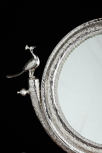 Silver Plated Decorated <b>Mirror</b> - Product Image 3