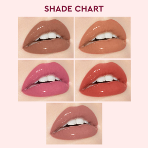 Gloss liquide teinté effet mouillé Plum Pop, finition naturelle, maquillage direct usine, sans ingrédients chimiques nocifs - Product Image 3