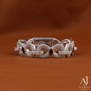 925 Sterling <b>Silver</b> Gold Hip Hop Moissanite <b>Bracelet</b> Marquise Cut Link <b>Bangle</b> Fully Iced Chain Jewelry Unisex Customizable Gift - Product Image 1