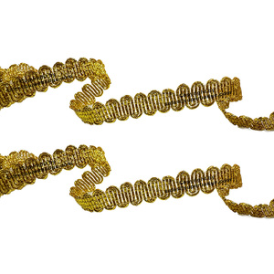 Gold Gimp <b>Braid</b> Lace For Ceremonial Uniforms And Regalia Trimming Handmade High-quality Customizable Gimp Lace Trims - Product Image 5