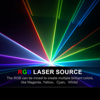 Luz Láser SHEHDS de 12W RGB DMX512 con Entrada ILDA, Luz Láser de Animación para DJ, Discoteca, Bar, Boda