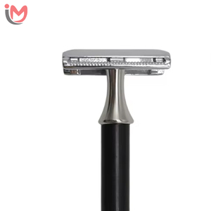 Custom Wood Handle Men's Safety <b>Razor</b> with <b>Single</b> <b>Blade</b> for Underarm Shaving OEM - Product Image 2