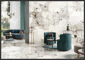 Baldosa de Porcelana con Esmalte Digital de Diseño Moderno, 120x180 cm, 9 mm de Grosor, Superficie Antideslizante, Bordes Decorativos, para Sala de Estar, Interior - Product Image 5