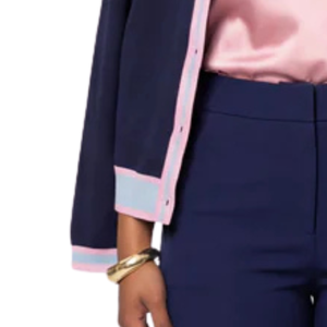 Cardigan brodé Jack and Jill pour femme, bleu marine, en maille, boutonné devant, élégant, doux, stylé, décontracté, pièce à superposer - Product Image 5