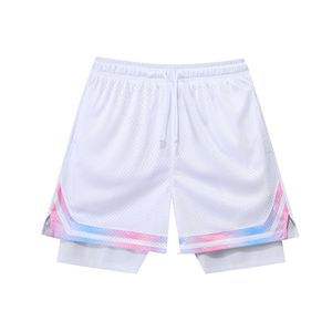 Pantalones Cortos Deportivos 2 en 1 para Hombre, para Gimnasio, Correr, Baloncesto, de Malla, Doble Capa, Personalizados, 100% Algodón, Secado Rápido, Transpirables, con Cordón Ajustable - Product Image 5