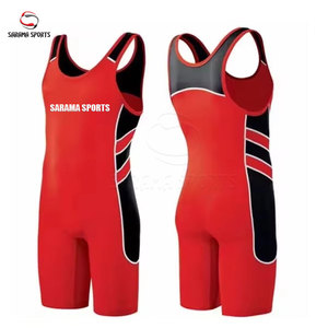 Traje de Lucha Libre Profesional para Hombre, Singlet de Poliéster y Spandex para Competencia, Singlets Juveniles de Lucha Libre con Logotipo Personalizado - Product Image 1